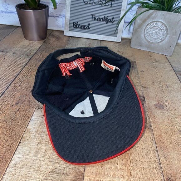 Rare Vintage 80s 90s Marlboro Cigarettes Snake Big Logo Racing Hat Cap Grunge - Picture 5 of 9